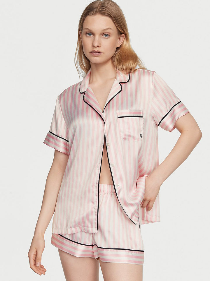 Victoria's Secret Glazed Satin Long Pajama Set