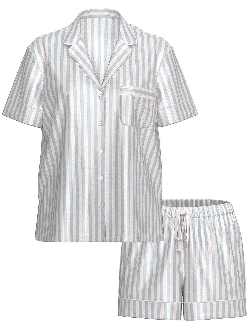 Victoria's Secret Glazed Satin Long Pajama Set