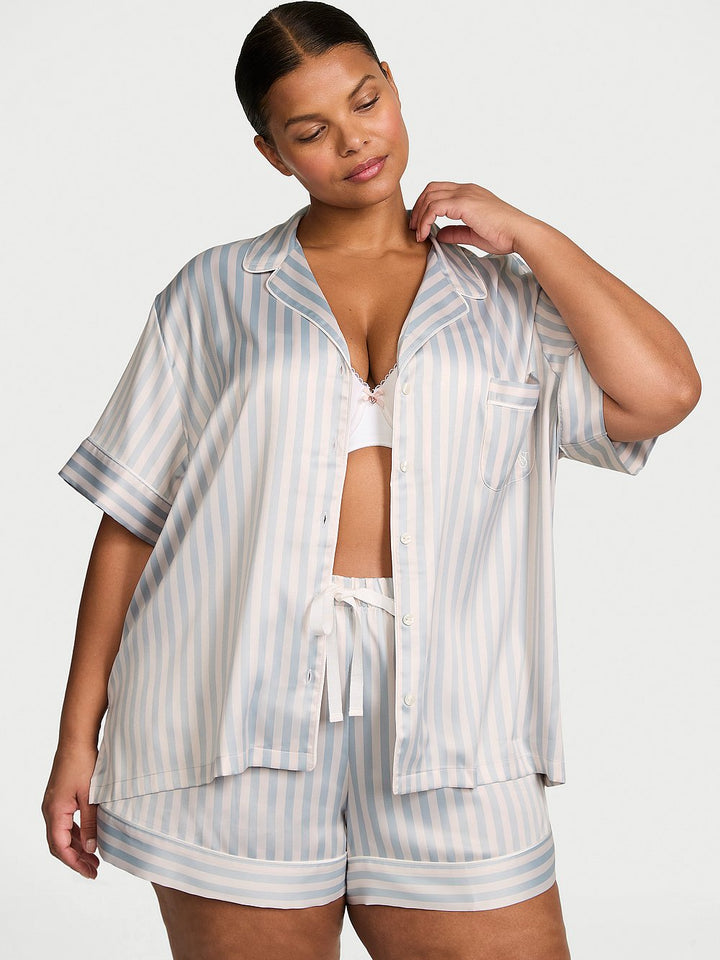 Victoria's Secret Glazed Satin Long Pajama Set