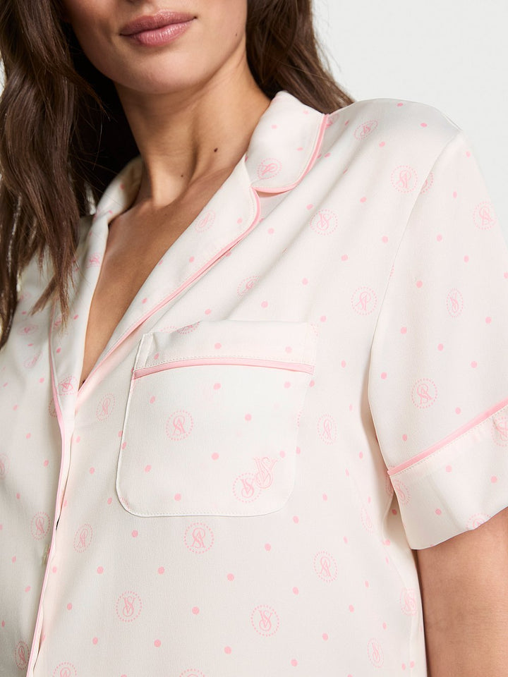 Victoria's Secret Glazed Satin Long Pajama Set