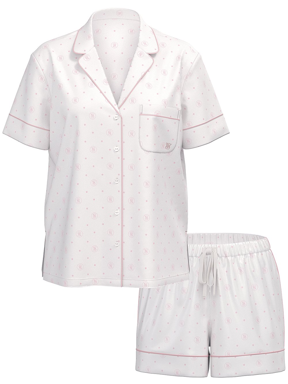 Victoria's Secret Glazed Satin Long Pajama Set