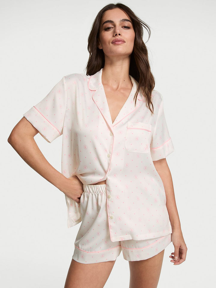 Victoria's Secret Glazed Satin Long Pajama Set