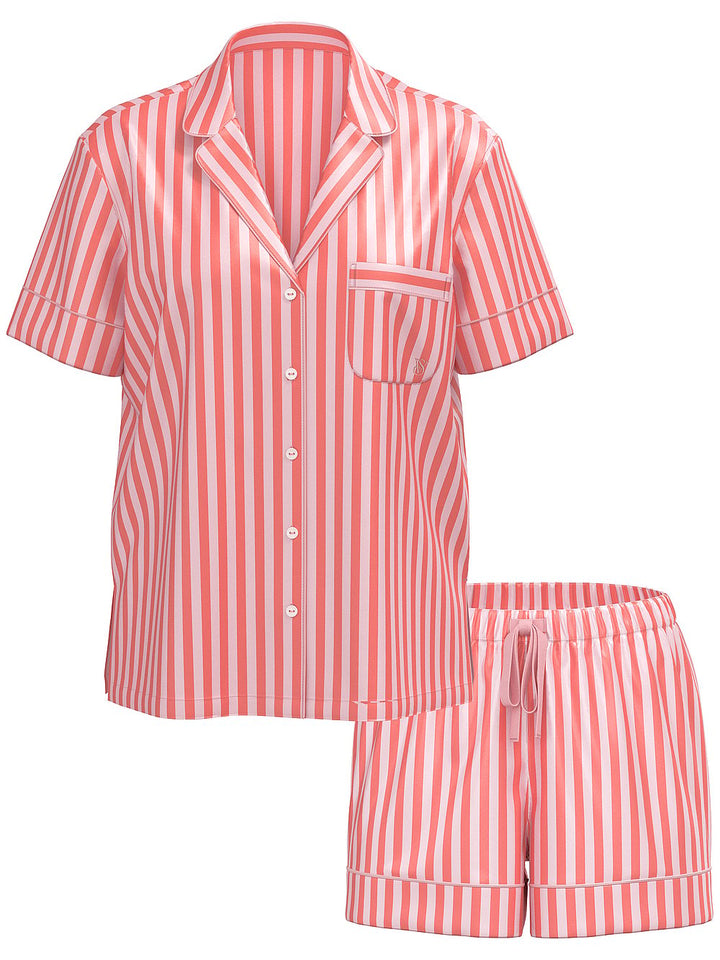 Victoria's Secret Glazed Satin Long Pajama Set