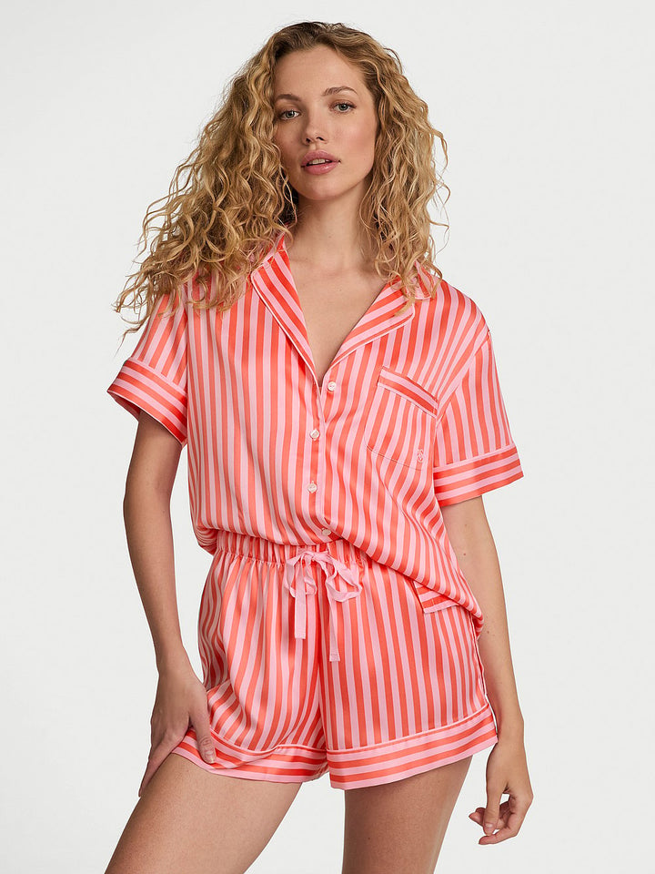 Victoria's Secret Glazed Satin Long Pajama Set