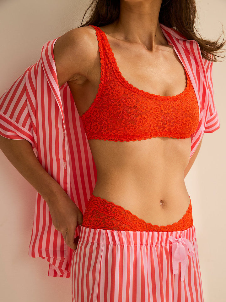 Victoria's Secret Glazed Satin Long Pajama Set