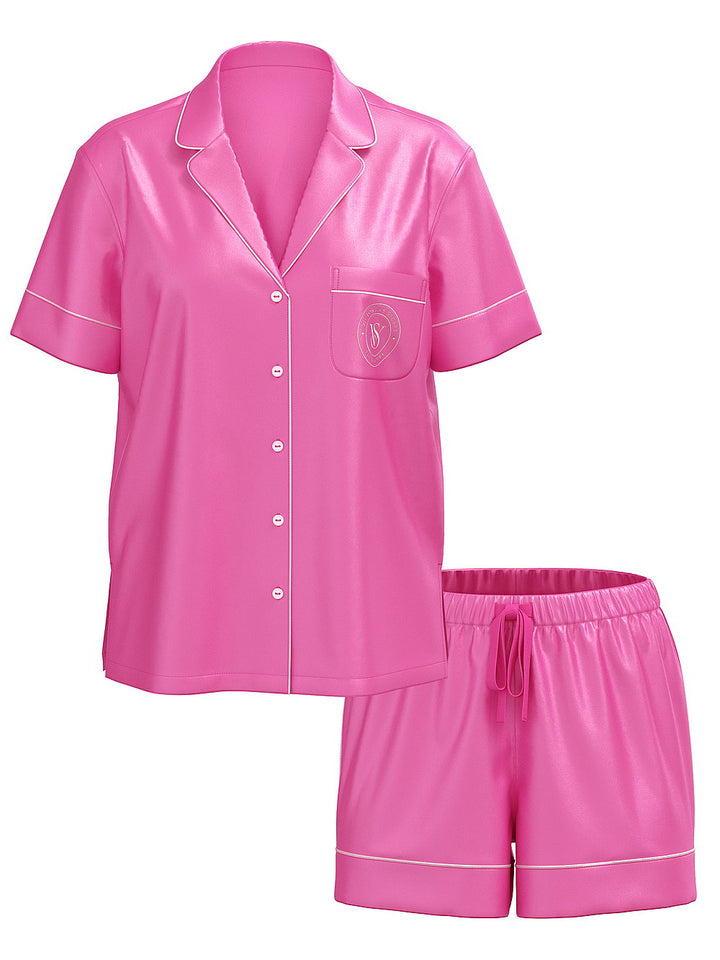 Victoria's Secret Glazed Satin Long Pajama Set