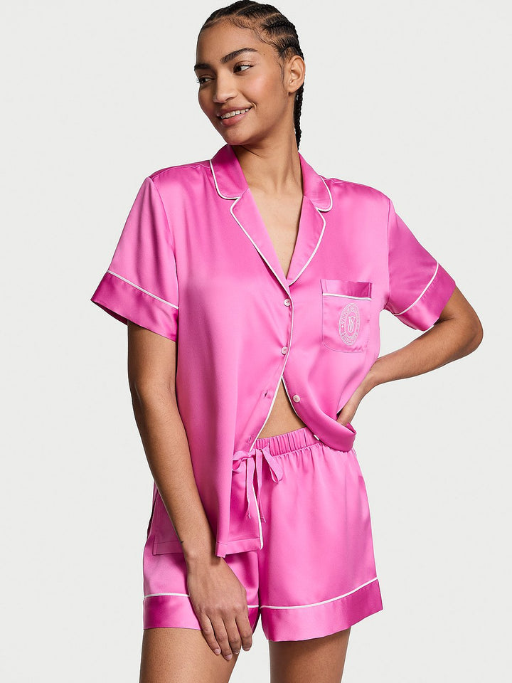 Victoria's Secret Glazed Satin Long Pajama Set