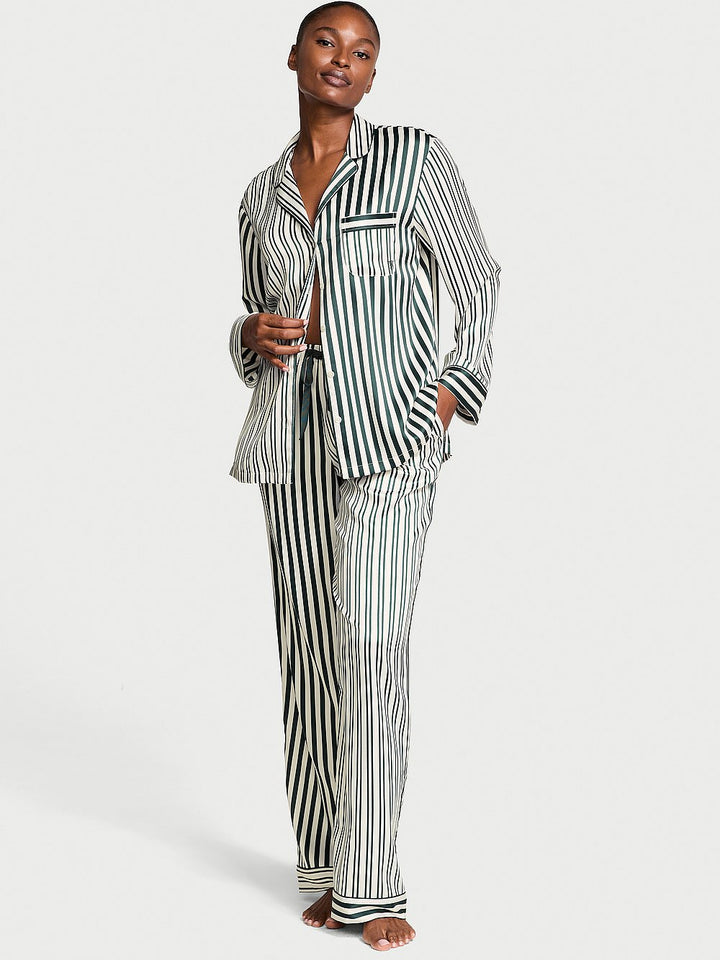 Victoria's Secret Glazed Satin Long Pajama Set