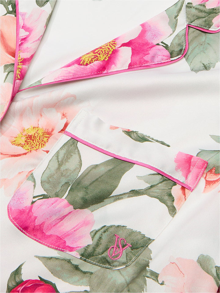 Victoria's Secret Glazed Satin Long Pajama Set