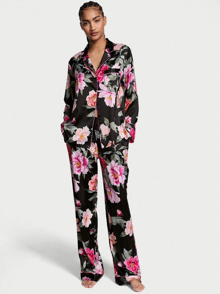 Victoria's Secret Glazed Satin Long Pajama Set