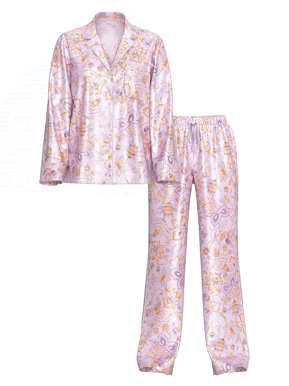 Victoria's Secret Glazed Satin Long Pajama Set