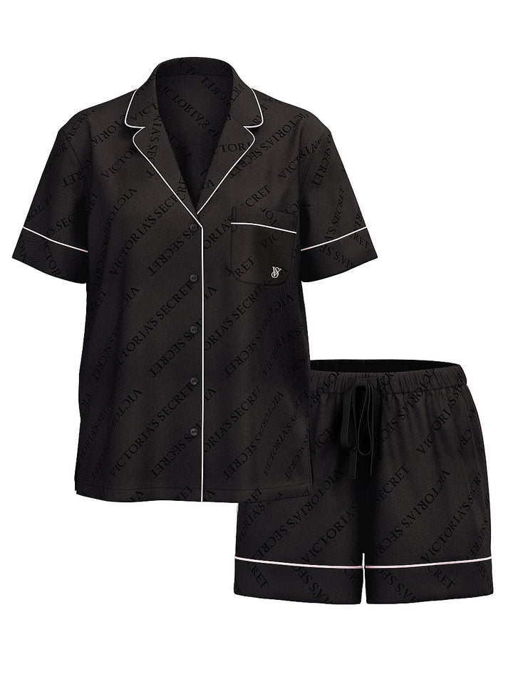 Victoria's Secret Glazed Satin Long Pajama Set