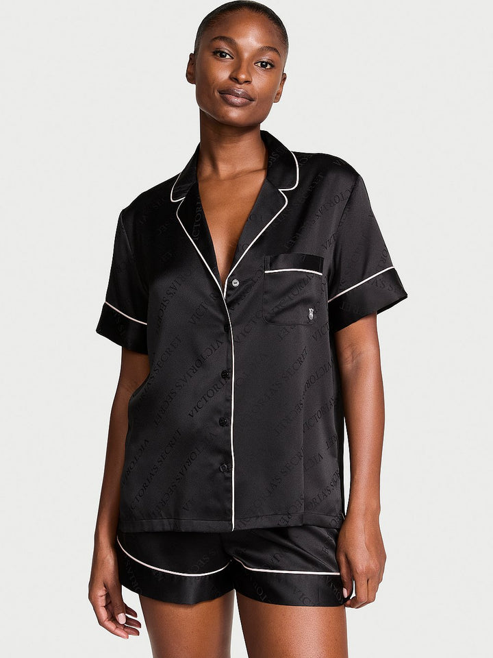 Victoria's Secret Glazed Satin Long Pajama Set