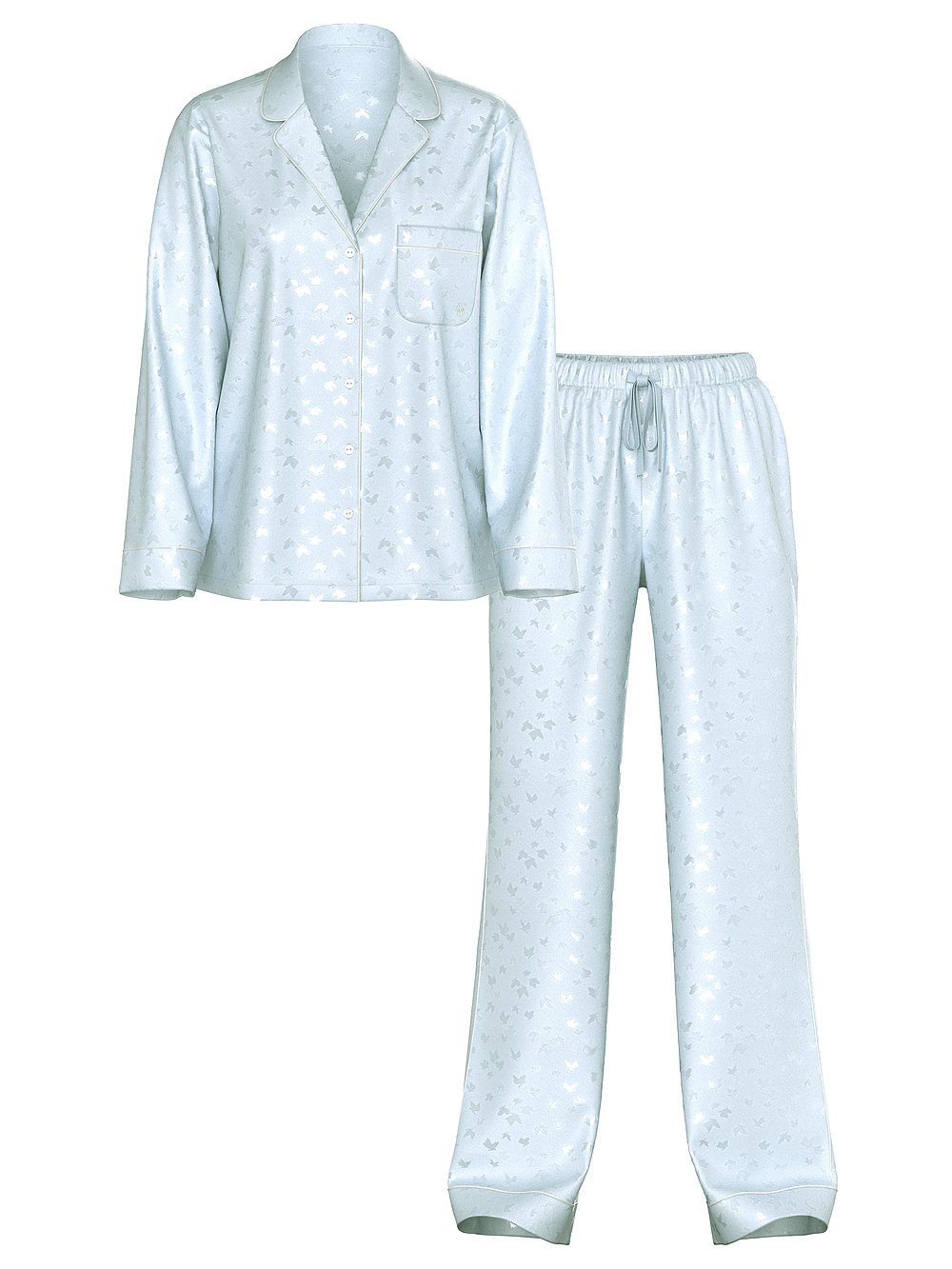 Victoria's Secret Glazed Satin Long Pajama Set