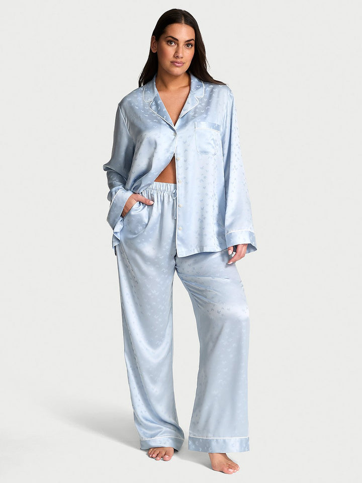 Victoria's Secret Glazed Satin Long Pajama Set