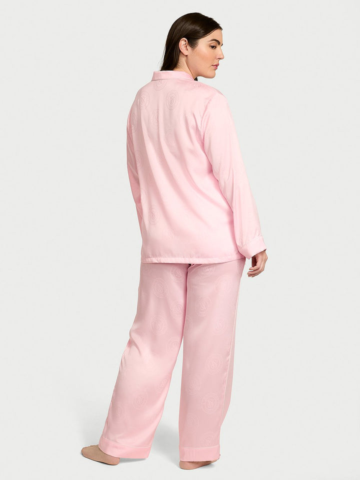 Victoria's Secret Glazed Satin Long Pajama Set