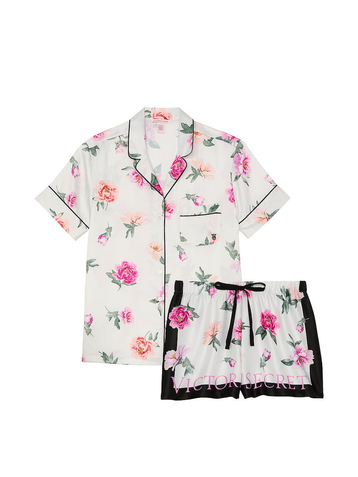 Victoria's Secret Glazed Satin Long Pajama Set