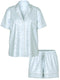 Palest Blue Butterfly Jacquard