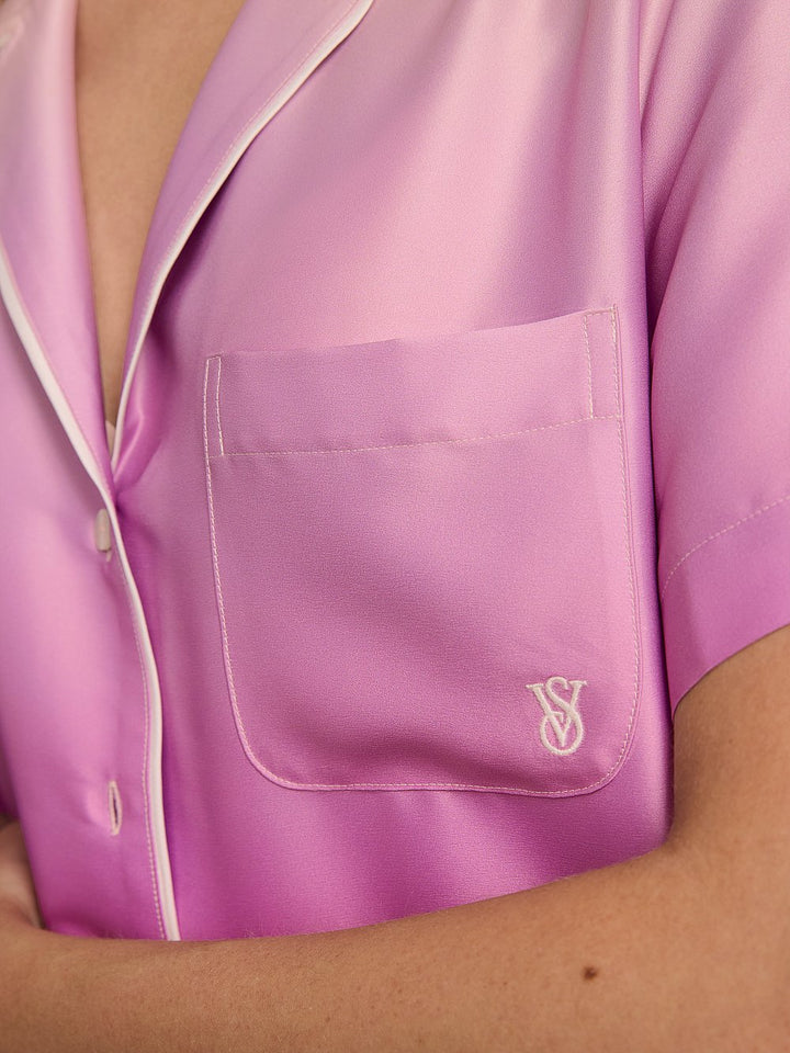 Victoria's Secret Glazed Satin Long Pajama Set