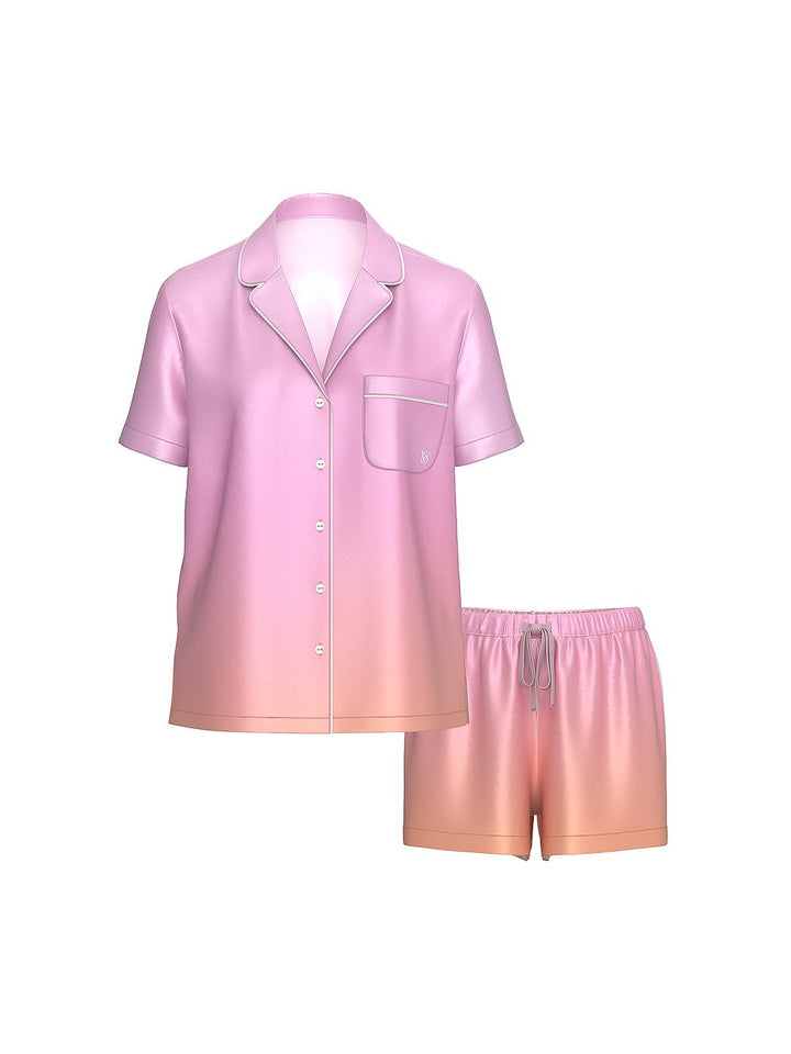 Victoria's Secret Glazed Satin Long Pajama Set
