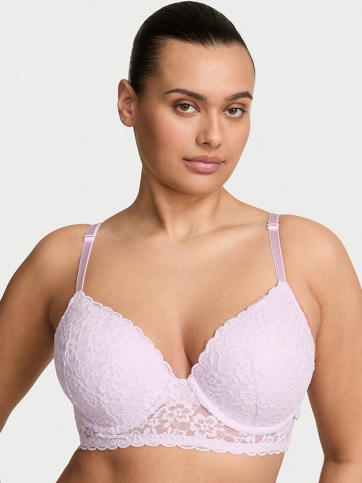 Victoria's Secret Sexy Tee Lacie Lace-Up Longline Bra