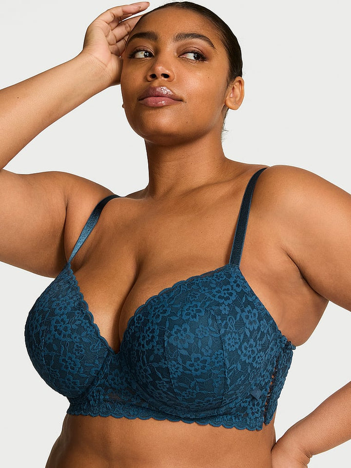 Victoria's Secret Sexy Tee Lacie Lace-Up Longline Bra