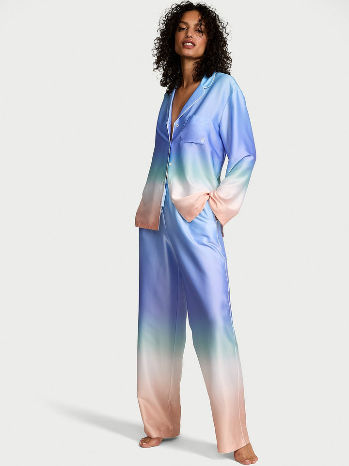 Victoria's Secret Glazed Satin Long Pajama Set