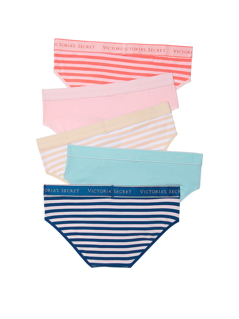 Victoria's Secret 7-Pack Logo Cotton Hiphugger Panties