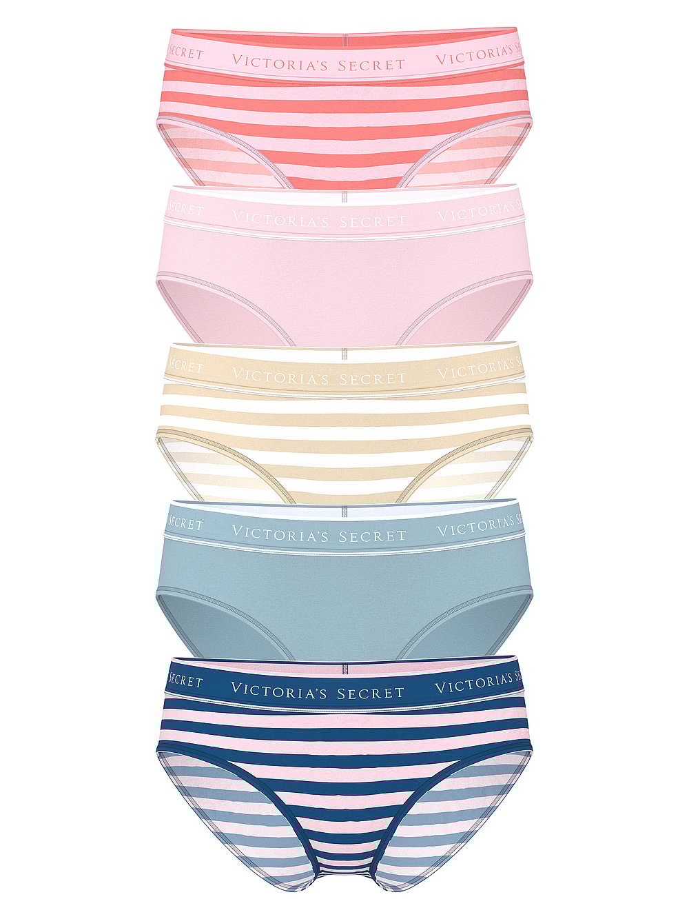 Victoria's Secret 7-Pack Logo Cotton Hiphugger Panties
