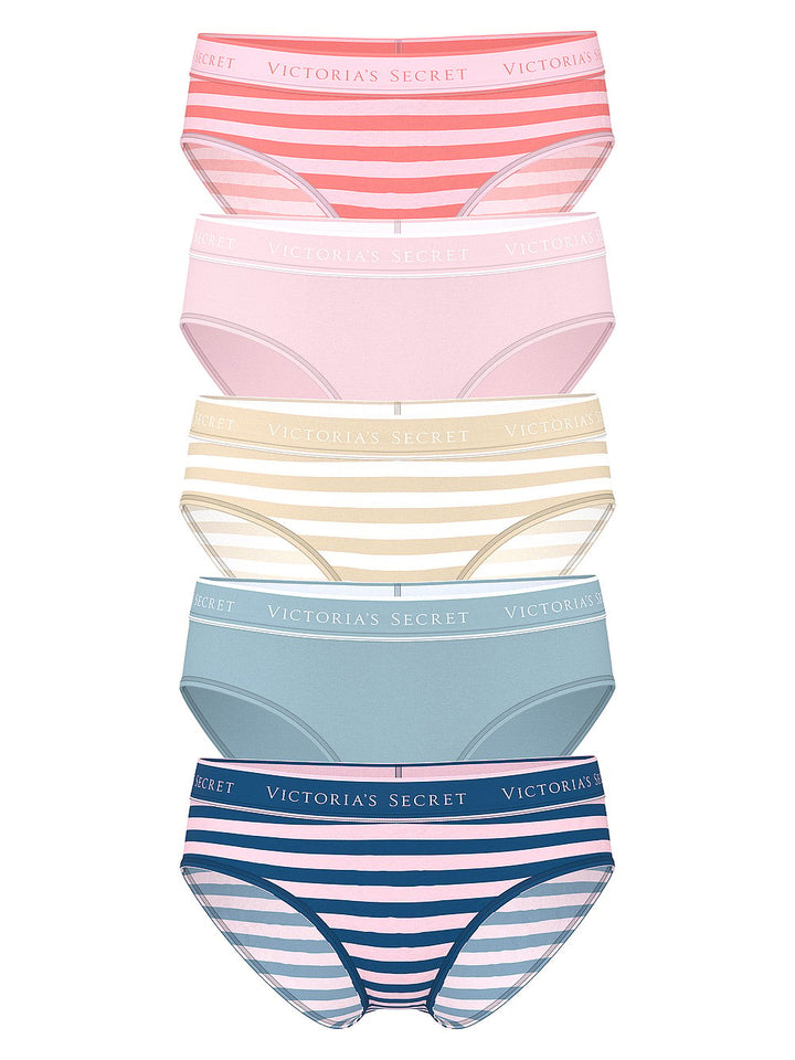 Victoria's Secret 7-Pack Logo Cotton Hiphugger Panties