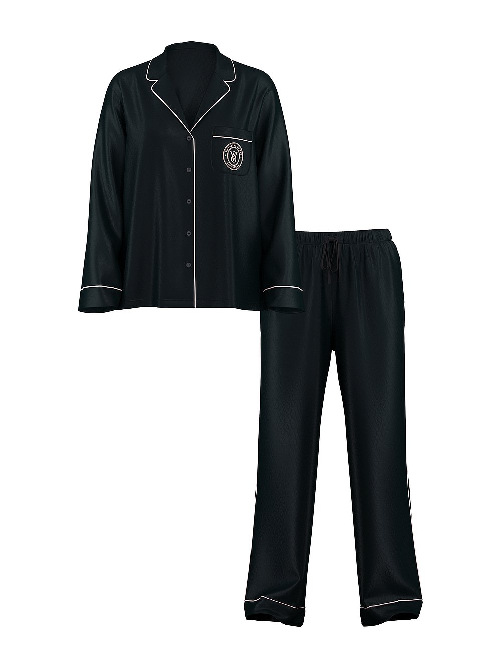 Victoria's Secret Glazed Satin Long Pajama Set