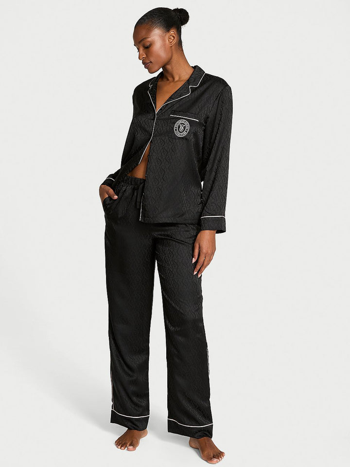 Victoria's Secret Glazed Satin Long Pajama Set