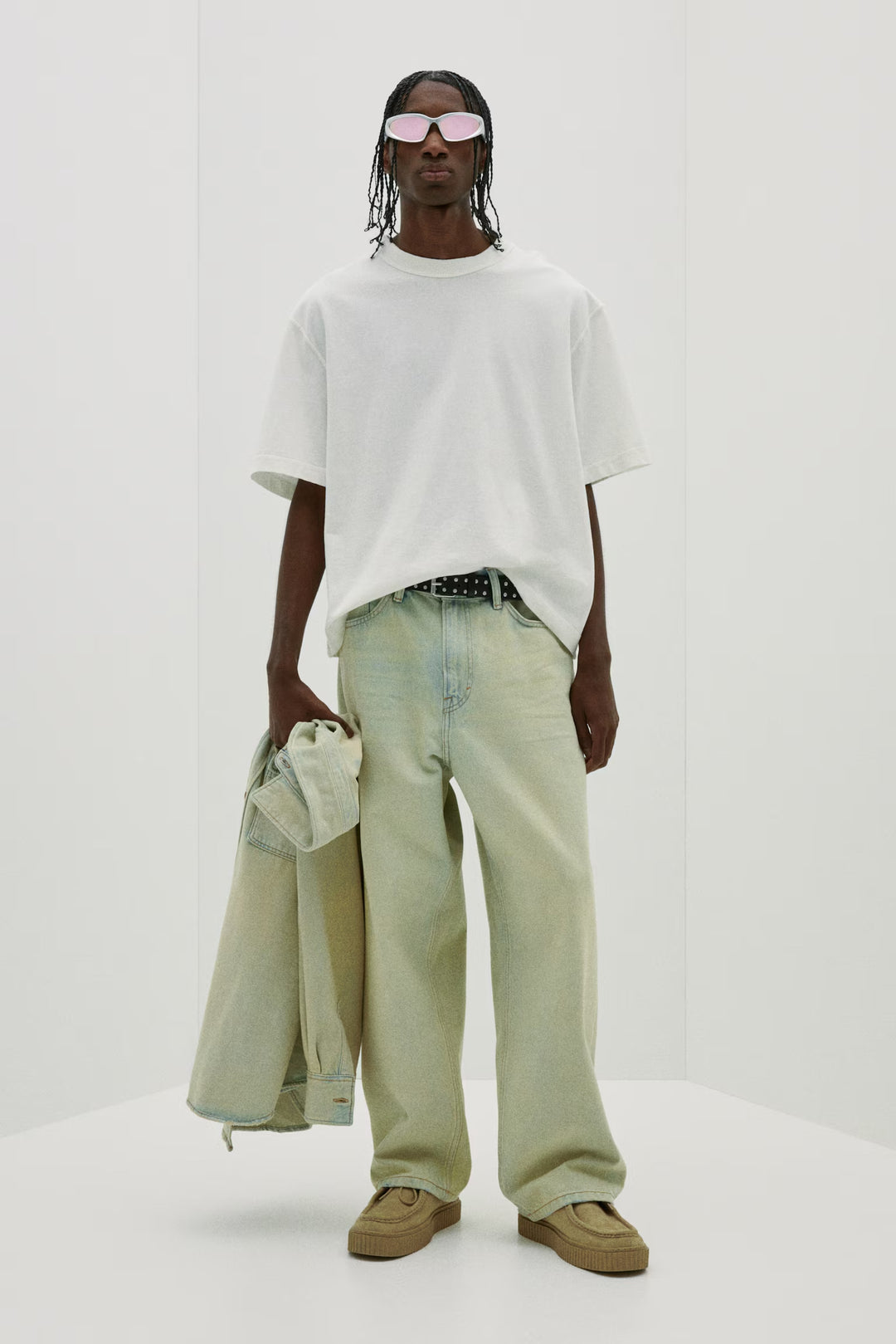 H&M Boxy Fit Washed T-shirt