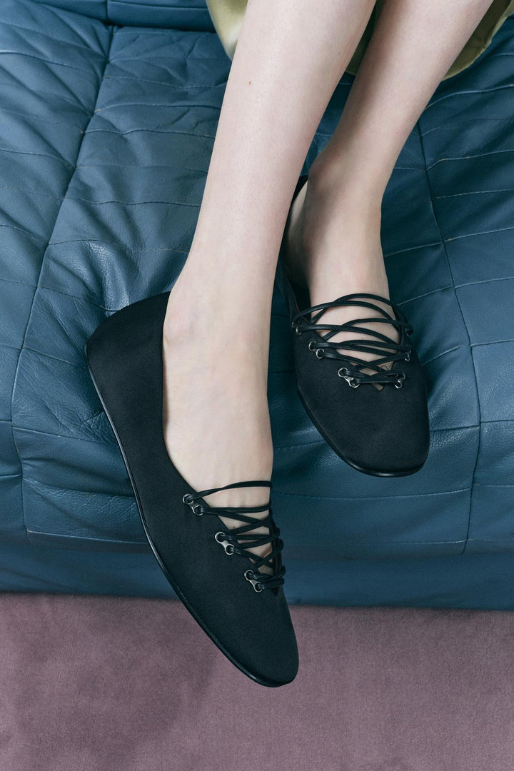 ZARA SATIN EFFECT BALLET FLATS 50TH ANNIVERSARY