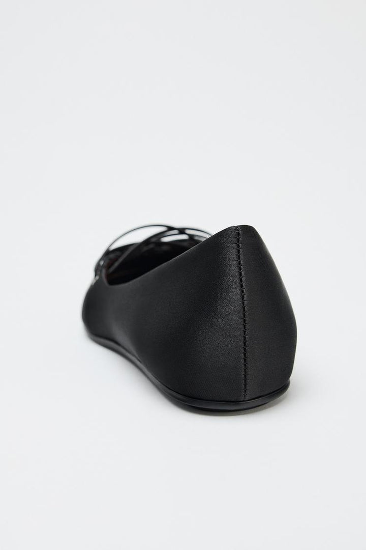 ZARA SATIN EFFECT BALLET FLATS 50TH ANNIVERSARY
