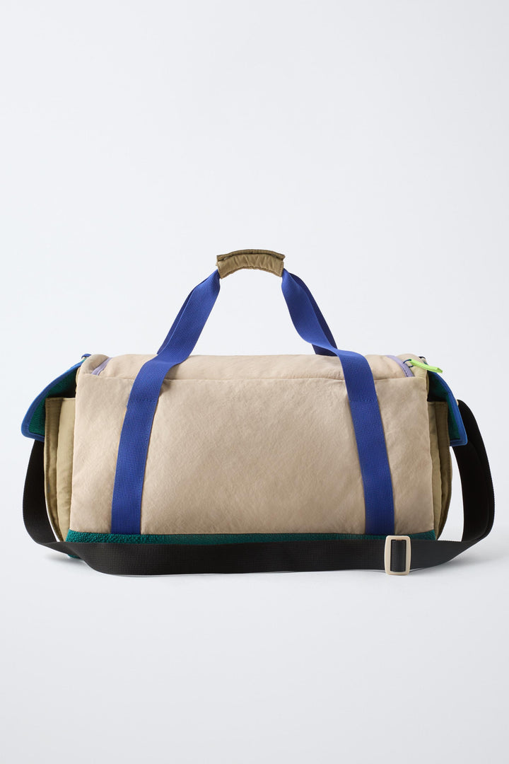 ZARA COLORBLOCK BOWLING BAG