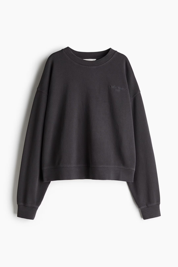 H&M Sweatshirt with Text Motif