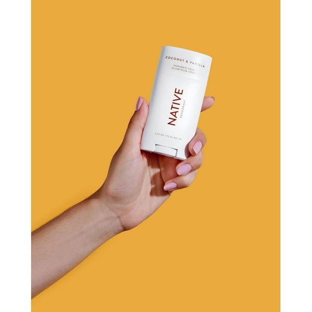 Native Natural Deodorant, Coconut & Vanilla, Aluminum Free, 75 g