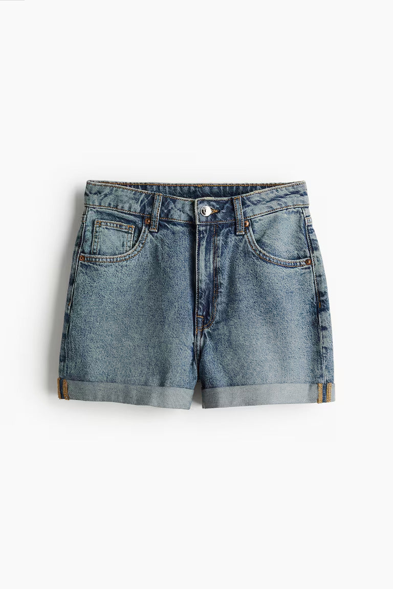 H&M HIGH WAIST DENIM SHORTS