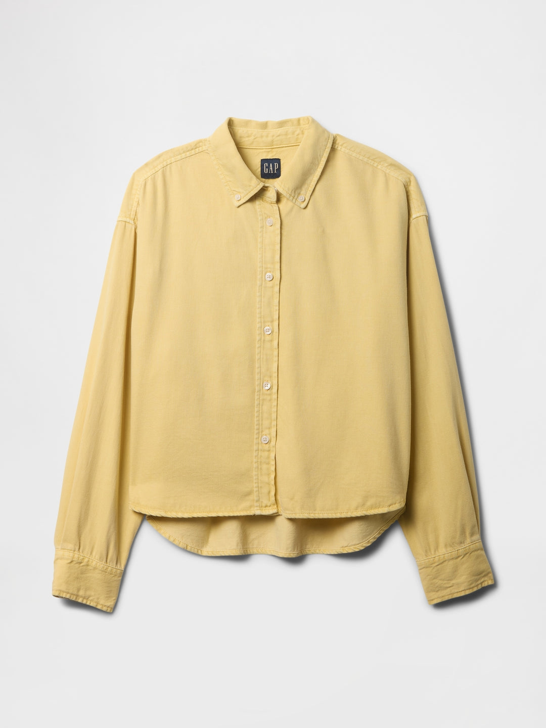 Gap UltraSoft Denim Cropped Big Shirt