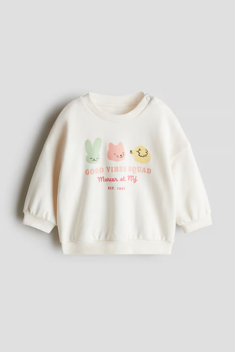 H&M PRINTED SWEATSHIRT