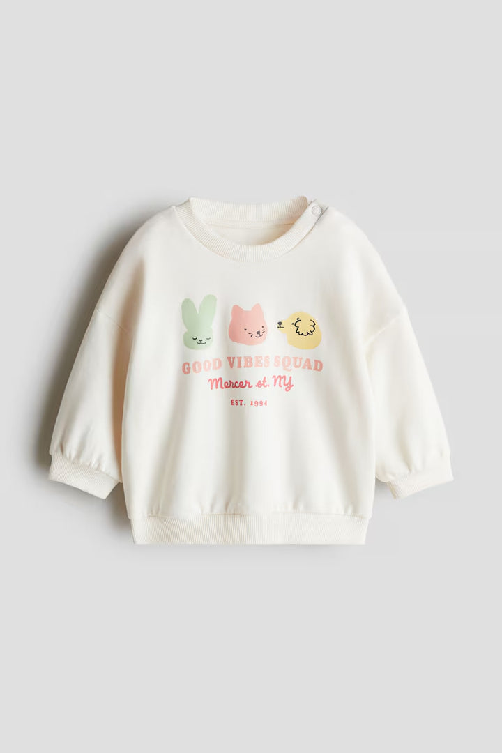 H&M PRINTED SWEATSHIRT