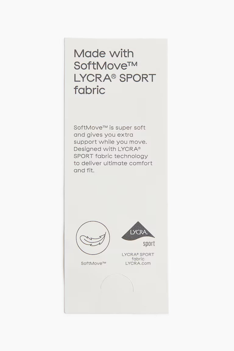 H&M LIGHT SUPPORT SPORTS BRA WITH SOFTMOVE™ LYCRA®