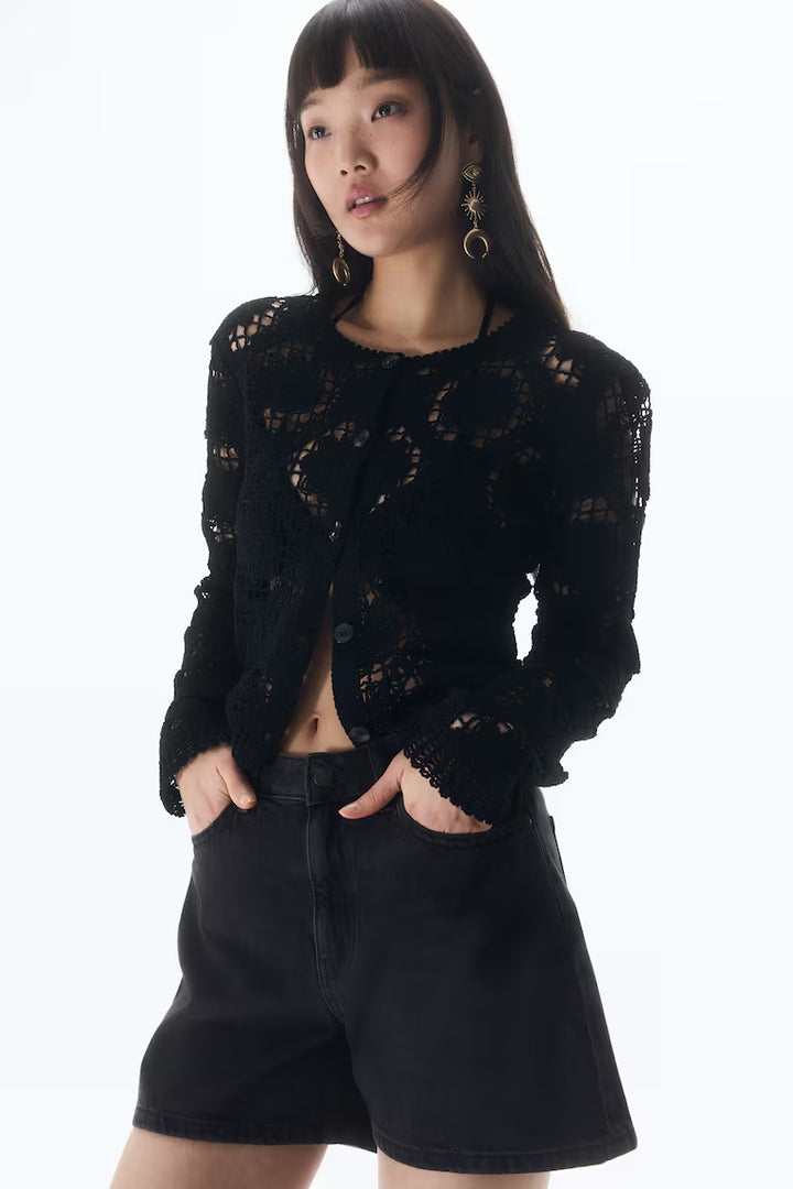 H&M HIGH DENIM SHORTS