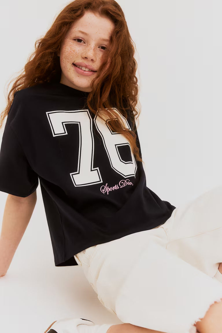 H&M OVERSIZED COTTON T-SHIRT