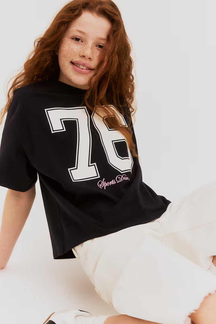 H&M OVERSIZED COTTON T-SHIRT