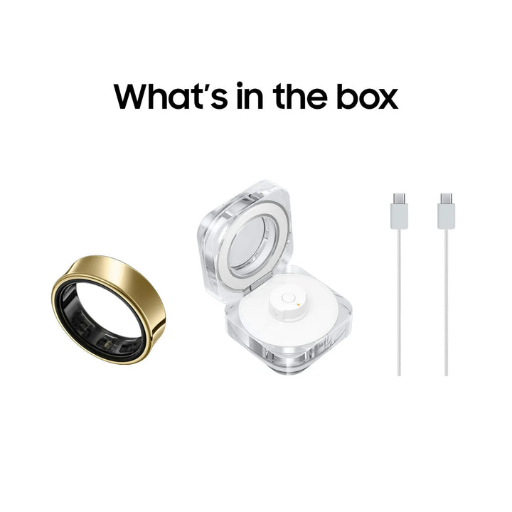 Samsung Galaxy Ring, AI Smart Ring, Size 8, Titanium Gold