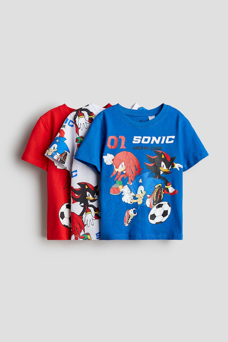 H&M 3-pack Printed T-shirts
