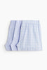 Light blue/checked