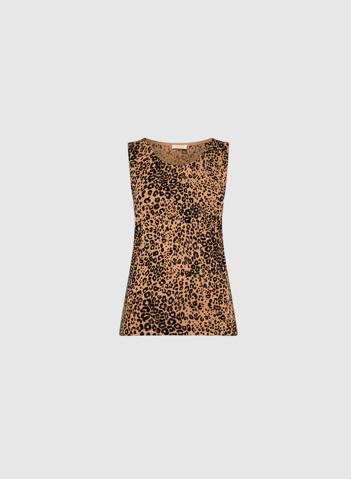 LAURA Sleeveless Leopard Print Tank Top